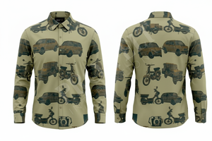 รับผลิตเสื้อเชิ้ตชายแขนยาวแฟชั่นทันสมัยสำหรับงานปาร์ตี้ริมชายหาด สตรีทแวร์ แบรนด์ส่วนตัว ขายส่ง ปรับแต่งได้ตามต้องการ - Product Image 5