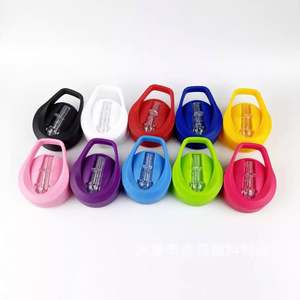 Botella de agua transparente de plástico de 700 ml, a prueba de fugas, ligera, con pajita abatible. - Product Image 6