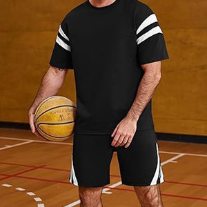 Ensemble de vêtements de sport pour hommes, 3 pièces, chemises, shorts, tenues de sport, vêtements de gym, athlétiques, basketball, entraînement, course à pied - Product Image 5