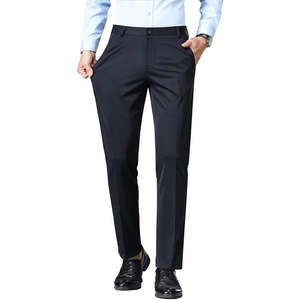 Nuevos Pantalones de Vestir a Rayas para Hombre, Corte Slim Fit, Formales de Negocios, Casuales de Oficina, Diseño Elegante y Moderno, OEM ODM - Product Image 2