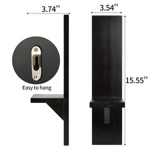 Supports muraux en métal moulé pour bougies, décoration murale, bougeoirs, dernière arrivée, support artisanal, couleur noire. - Product Image 6