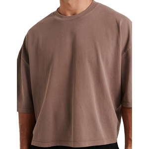 Camiseta Oversize de Algodón Pesado para Hombre, Estilo Urbano, Casual, Personalizable, Venta al por Mayor, Fabricante de Camisetas Oversize de Algodón Pesado - Product Image 3