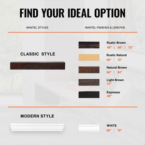 Mensola per Caminetto in Legno Naturale 183 x 20 x 13 cm, Capacità di Carico 22 kg, Mensola Galleggiante da Parete Stile Rustico - Product Image 6