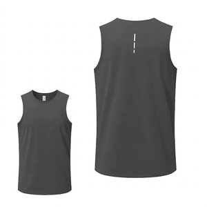 Custom <b>Men</b> Athletic Tank Top Eco-Friendly Spandex/Polyester Quick Dry Gym <b>Vest</b> Breathable <b>Running</b> Shirt Workout Fitness Apparel - Product Image 1