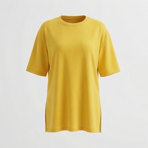 เสื้อยืดโอเวอร์ไซส์ผู้หญิงขายส่ง OEM ผ้าแคนวาสรักษ์โลก พิมพ์ลายดิจิตอลตามสั่ง แห้งเร็ว แฟชั่นคุณภาพสูง - Product Image 1