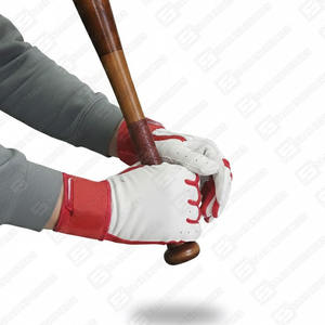 Gants de frappe de baseball pour jeunes, professionnels, robustes, personnalisés, adhérence forte, manchette longue, cuir, ambidextres, confortables - Product Image 5