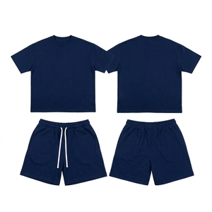 Conjunto de Camiseta y Pantalones Cortos para Hombre, Estilo Vintage, Algodón Oversize, Personalizado, Dos Piezas, Ropa Urbana, Fabricante - Product Image 6