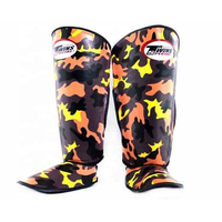 Protector de Espinillas Personalizado para Muay Thai, MMA, Kick Boxing, Entrenamiento y Sparring, de Cuero Ligero con Protección Profesional, Color Personalizado