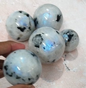 Hot Selling On Soha Agate Natural Rainbow Moonstone <b>Crystal</b> Ball and Carved Gemstone <b>Sphere</b> for Collectors & Chakra Balancing - Product Image 3