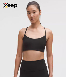 เสื้อชั้นในกีฬาโยคะคุณภาพสูงสำหรับผู้หญิง XEEP รุ่น XC-SB-154 แบบเรียบง่าย ระบายอากาศได้ดี สายปรับได้ แผ่นรองถอดออกได้ รองรับได้ดีเยี่ยม แห้งเร็ว - Product Image 1