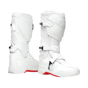 Bottes de course pour moto, maillot de course pour homme, chaussures de moto en cuir, imperméables, respirantes, confortables, chaussures de moto personnalisées - Product Image 1