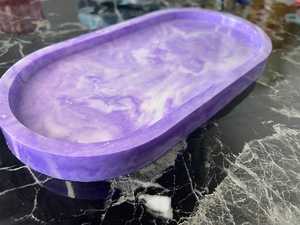 Smooth Finish Resin Serving Tray For <b>Coffee</b> <b>Table</b> Styling Enhancing Living Space With Refined Artistic Appeal - Product Image 4