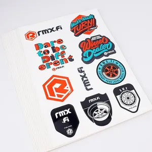 New Title Custom Holographic PVC Die Cut <b>Sticker</b> <b>Sheet</b> with Gold Stamp Glossy Waterproof Vinyl UV Protection Logo Printing - Product Image 2