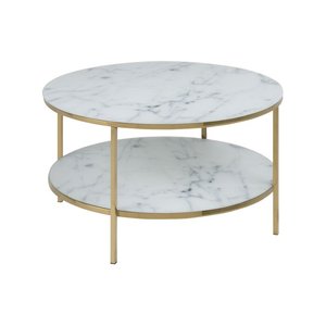 Stylish Industrial Metal <b>Coffee</b> <b>Table</b> with Sleek Black Powder Coated Frame and Compact Design for <b>Small</b> Living Spaces - Product Image 1