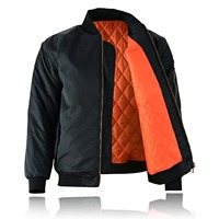 Blouson Bomber de Sécurité Élégant Style Motard – Col Montant, Design Militaire Moderne, Tissu Premium Durable, Imperméable et Réversible