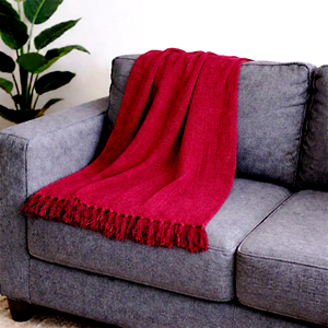 Manta de Algodón Sólido Hecha a Mano, Suave, Tejida, Ligera, para Sofá o Cama, Transpirable, para Verano, Decoración del Hogar, Algodón Natural - Product Image 5