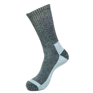 Chaussettes d'hiver en laine mérinos 100 % pour homme, épaisses, en tissu éponge, résistantes, décontractées, antibactériennes, pour le travail, la chasse, la randonnée, vente en gros - Product Image 1