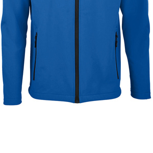 Veste softshell homme à manches longues avec logo personnalisé, fournisseur direct d'usine, respirante, séchage rapide, coupe-vent. - Product Image 2