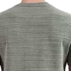 T-shirt Homme en Maille Côtelée Texturée à Manches Courtes Col Rond Coupe Slim Décontractée Respirant Extensible Léger Vêtements Personnalisés Vente en Gros Homme - Product Image 4