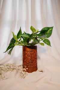 Jarrón Decorativo de Madera y Bambú con Tallado Floral, Ecológico, para Sala de Estar, Oficina, Cocina, Decoración para Bodas y Hogar - Product Image 3