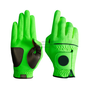 Gants de golf pour hommes en cuir Cabretta personnalisés avec logo, antidérapants, doux et respirants, prix de gros 2025 - Product Image 1