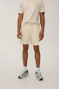 Ensembles décontractés pour hommes : T-shirt à manches courtes + short uni, ensemble court tendance pour hommes avec poches, prix avantageux - Product Image 4