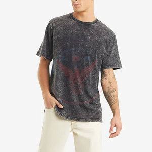 T-shirts pour hommes en coton 100% fabriqués au Pakistan, de haute qualité, lavage à l'acide, écologiques, séchage rapide, respirants, prix de gros bon marché - Product Image 3