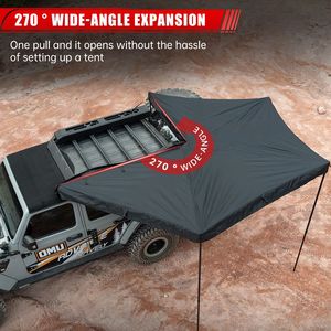 Overland 270 Degree Driver <b>Side</b> Awning Tent Premium Tent Accessories - Product Image 2