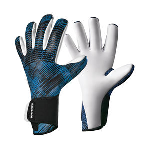 Gants de gardien de but hybrides à coupe négative pour hommes, design à doigts roulés, latex allemand 4 mm, picots amovibles, pour matchs de football professionnels - Product Image 4