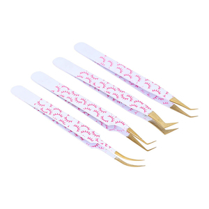 แหนบต่อขนตาปลายไฟเบอร์ความแม่นยำสูง สำหรับต่อขนตาแบบ Private Label ขายส่ง - Product Image 5