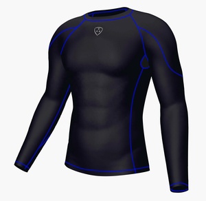 <b>Mens</b> Customized Logo Digital Print Quick Dry Compression Tops <b>Base</b> <b>Layer</b> 220g Long Sleeve T Shirt Gym Top Running Fitness Sport - Product Image 6
