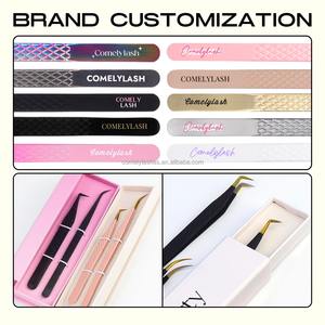 Pinzas de Acero Inoxidable No Magnéticas para Extensión de Pestañas, Precisión Antiestática, Punta Dentada Suave, 8-20 mm, Alta Calidad y Durabilidad - Product Image 3