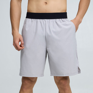 Nuevos Pantalones Cortos Bermuda de Poliéster de Secado Rápido para Hombre 2026, Color Sólido, Cintura Media Elástica, Ropa Casual - Product Image 1
