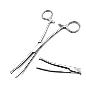 Pinces hémostatiques Kocher Premium 13cm 14cm 16cm 1x2 dents droites courbées en acier inoxydable Instruments chirurgicaux médicaux CE ISO - Product Image 5