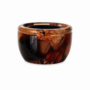 Quemador de incienso Bakhoor de lujo hecho a mano con madera de acacia y resina epoxi, elegante quemador árabe Mubkhar para Bakhoor, Oud e incienso aromático. - Product Image 1