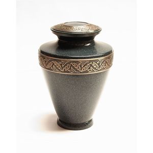 Luxury Adult Cremation Urn for Ashes <b>Large</b> Metal Funeral Urn Solid Brass Hand Engraved Memorial Vase Decorative Burial Urns - Product Image 1
