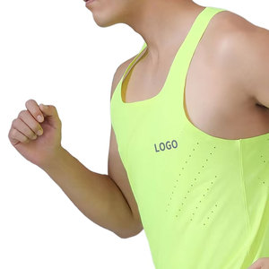 Custom Breathable O-Neck Compression 220g Bodybuilding Stringer Tank Tops <b>Mens</b> Gym <b>Singlets</b> Cotton Activewear Fitness Wear Vest - Product Image 3