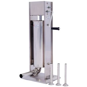 Poussoir à Saucisses Commercial en Acier Inoxydable à Double Vitesse 7LB/3, Remplisseur de Viande Vertical avec 4 Tubes de Remplissage pour Usage Domestique et Professionnel - Product Image 2