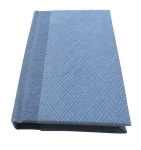 Carnet en papier recyclé sans bois ni acide, en coton denim bleu, fait main, pour étudiants et écrivains, journal de voyage - Product Image 2