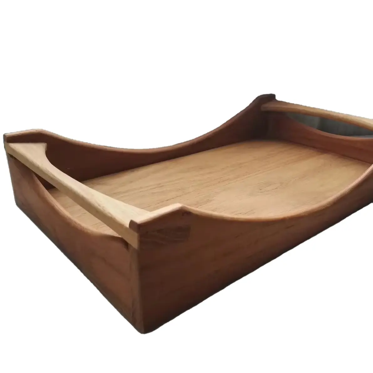 Hand crafted Wood Serving Tray Mango Wooden Danish Handmade Serving Board Bread Basket Tray Table Decor Eco friendly