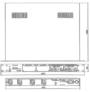 Amplificador de Micrófono de 1 Canal JRsound ML-802H3, Amplificador de Audio Estéreo, Cuerpo de Metal, Montaje en Mesa, Salida de 100W, XLR, 20Hz-20KHz - Product Image 4