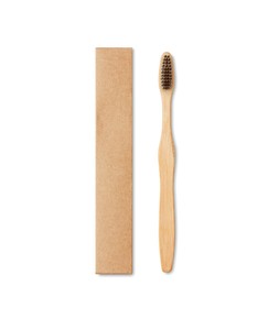 Cepillo de Dientes de Bambú Ishhah con Cerdas Suaves de Carbón Natural, Mango Biodegradable, Paquete Familiar para Uso Doméstico - Product Image 3