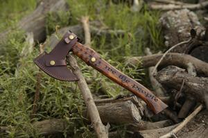 ขวานเหล็กดามัสกัส Viking AX-1115 รุ่นใหม่ พร้อมด้ามไม้ สำหรับงาน DIY และงานอุตสาหกรรม - Product Image 6