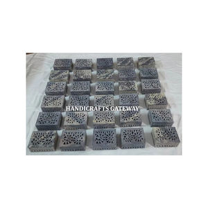 Boîte à bijoux en pierre de savon naturelle de qualité supérieure, durable, sculptée à la main, avec une finition polie et une forme rectangulaire, boîtes d'emballage pour bijoux - Product Image 3
