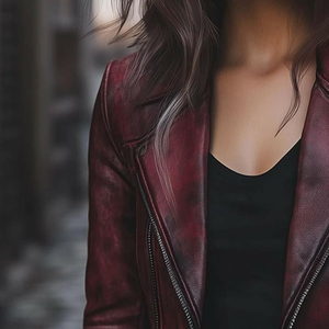 Veste en cuir pour femme, texture douce et chaude, adaptée aux besoins de la mode moderne - Product Image 3