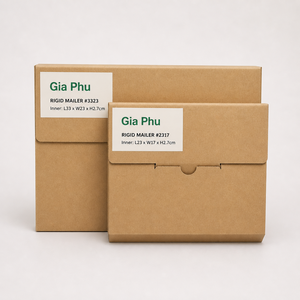 Customized Rigid Cardboard Mailer Postal Packaging Box Recycled Corrugated <b>Paper</b> Shipping Envelope with Logo and Color Options - Product Image 1