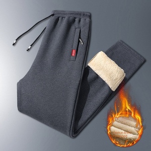 Men's Winter Lambswool Warm Cotton Sweatpants Outdoor Leisure Thickened Jogging <b>Drawstring</b> High Quality - Product Image 4