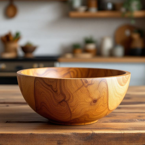 High Quality Handcrafted Polished <b>Bamboo</b> <b>Bowl</b> | Eco-Friendly Durable Dishwasher Safe Serving <b>Bowl</b> for Salad Fruit Kitchen Use - Product Image 6