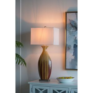 Lampada da Tavolo in Ceramica 16x10.5x36 Pollici - Product Image 1