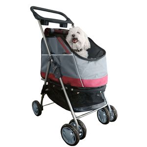 All-In-One Convertible Outdoor Pet Stroller and Car Seat for All Surfaces - Product Image 1
